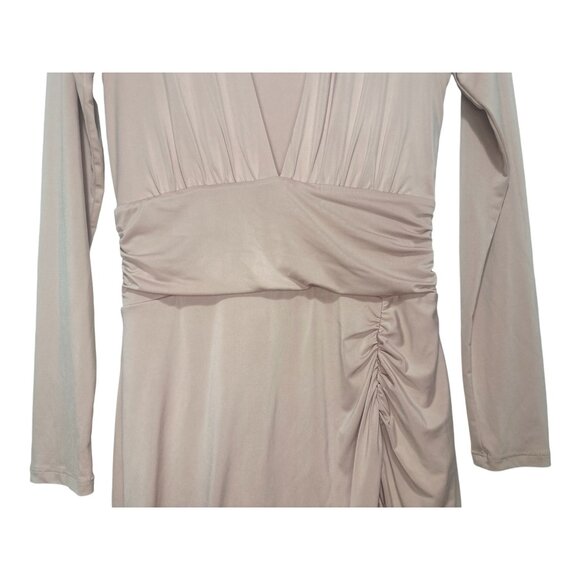 NBD Revolve Coco Mini Dress Womens Small Pink Ruched Long Sleeves Bodycon Party - Picture 11 of 16